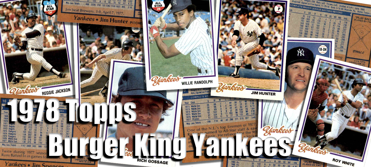 1978 Topps Burger King Yankees 